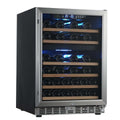 24" Dual Zone Built-in Wine Cooler | Triple Glassdoor With Two Low-E