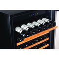 Smith & Hanks 166 Bottle Single Zone Smoked Glass Door Wine Cooler RE100014