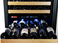 Allavino 24" Wide FlexCount II Tru-Vino Technology 172 Bottle Dual Zone Stainless Steel Left Hinge Wine Refrigerator YHWR172-2SL20