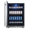 24 inch Beverage Refrigerator | Triple Glassdoor With Two Low-E