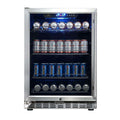 24 inch Beverage Refrigerator | Triple Glassdoor With Two Low-E