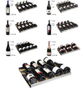 Allavino 47" Wide FlexCount II Tru-Vino 112 Bottle Dual Zone Black Side-by-Side Wine Refrigerator 2X-VSWR56-1B20