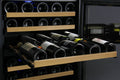 Allavino 47" Wide FlexCount II Tru-Vino 112 Bottle Four Zone Black Side-by-Side Wine Refrigerator 2X-VSWR56-2B20