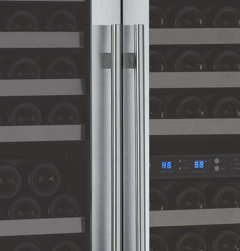 Allavino 47" Wide FlexCount II Tru-Vino 249 Bottle Three Zone Stainless Steel Side-by-Side Wine Refrigerator 3Z-VSWR2128-S20