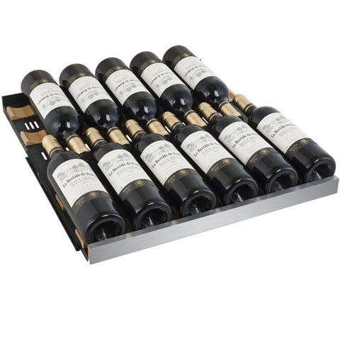 Allavino 47" Wide FlexCount II Tru-Vino 349 Bottle Three Zone Stainless Steel Side-by-Side Wine Refrigerator 3Z-VSWR7772-S20