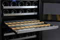 Allavino 24" Wide FlexCount II Tru Vino 56 Bottle Dual Zone Stainless Steel Left Hinge Wine Refrigerator VSWR56-2SL20