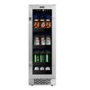 Whynter 12 inch Built-In 60 Can Undercounter Stainless Steel Beverage Refrigerator with Reversible Door, Digital Control, Lock and Carbon FilterBBR-638SB