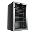 Whynter Freestanding 121 can Beverage Refrigerator with Digital Control and Internal Fan BR-1211DS