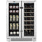 Whynter 24″ Built-In French Door Dual Zone 20 Bottle Wine Refrigerator 60 Can Beverage Center BWB-2060FDS