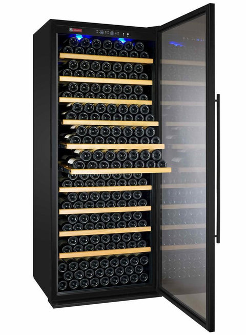 Allavino 32" Wide Vite II Tru-Vino 277 Bottle Single Zone Black Left Hinge Wine Refrigerator YHWR305-1SL20