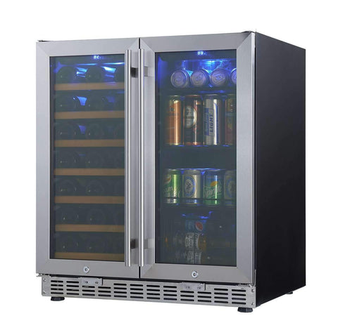 30" Under Counter Wine and Beer Cooler Combo | Built-In or Freestanding