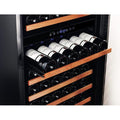 Smith & Hanks 166 Bottle Dual Zone Smoked Glass Door Wine Cooler RE100017