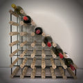 Sloped Timber Wine Rack