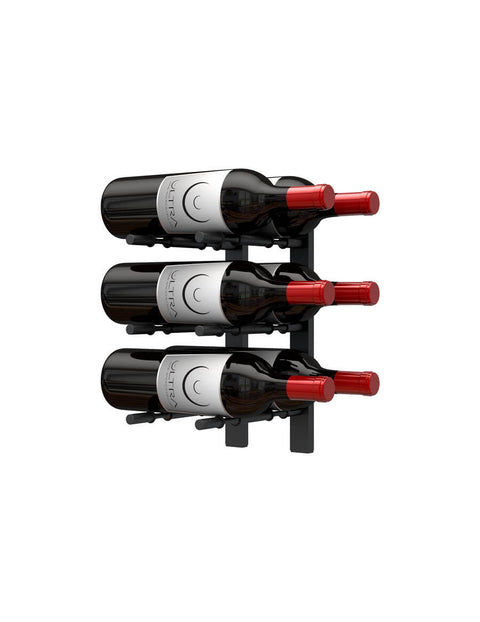 HZ Wall Rails – 1FT Metal Wine Rack (3 to 9 Bottles)