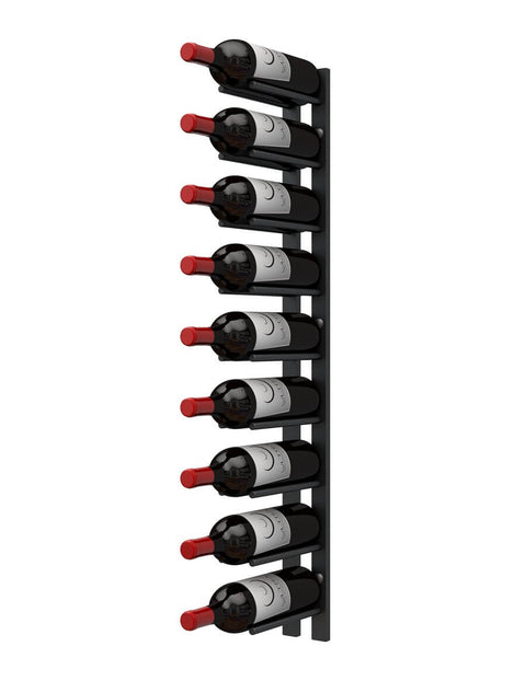 Straight Wall Rails – 3FT Metal Wine Rack (9 Bottles)