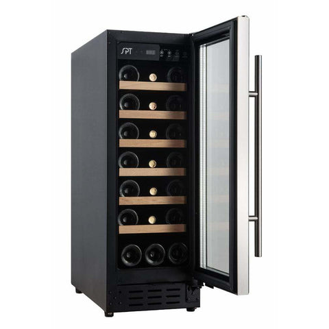 SPT (21-bottles) Under-Counter Wine & Beverage Cooler with Wooden Shelves WC-2193W