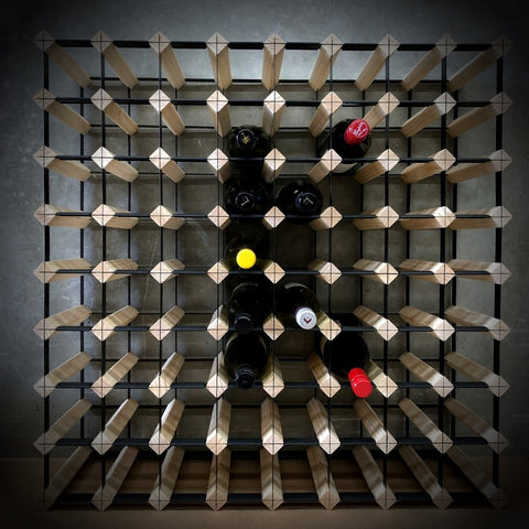 72 Bottle Timber Wine Rack | 8x8 Configuration