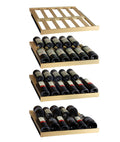 Allavino 24" Wide FlexCount Classic II Tru-Vino 172 Bottle Dual Zone Stainless Steel Right Hinge Wine Refrigerator YHWR172-2SR20
