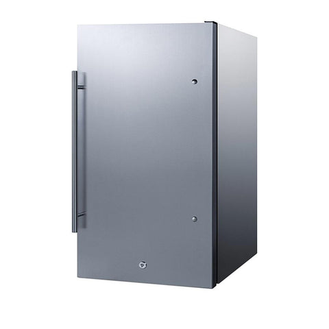 Summit Shallow Depth Outdoor Built-In All-Refrigerator SPR196OSCSS