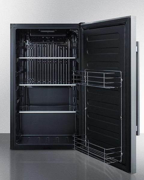 Summit Shallow Depth Outdoor Built-In All-Refrigerator, ADA Compliant SPR196OSADA