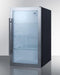 Summit Shallow Depth Indoor/Outdoor Beverage Cooler, ADA Compliant SPR489OSADA