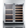 Summit 30" Wide Built-In Undercounter Dual Zone Wine and Beverage Cooler SWBV3071