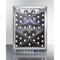 Summit 24" Wide Single Zone Built-In Commercial Wine Cellar SCR610BLXCSS